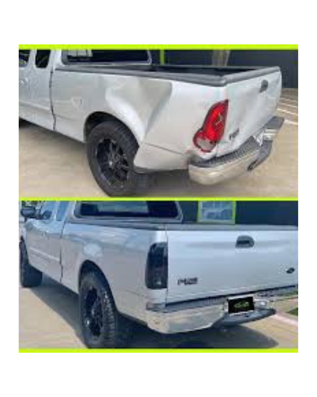 Before and after frame repair